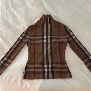 Plaid Brown Women's Top